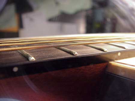 guitar uneven frets