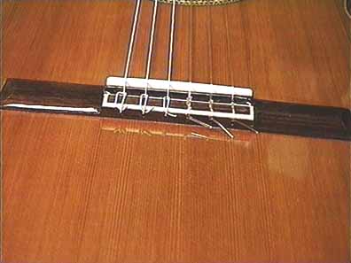 classical guitar bridge